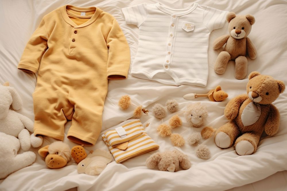 Bed furniture baby toy. AI generated Image by rawpixel.