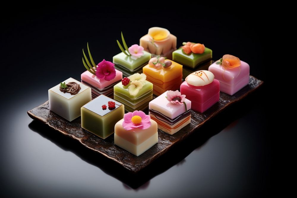Japanese sweets dessert food meal. AI generated Image by rawpixel.
