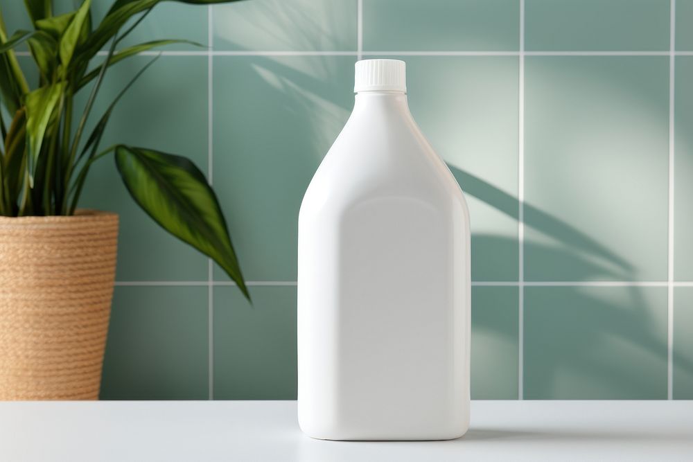 Detergent bottle plant vase milk. AI generated Image by rawpixel.