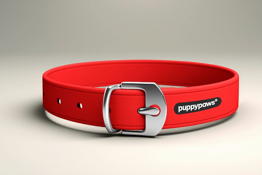 Pet collar mockup psd