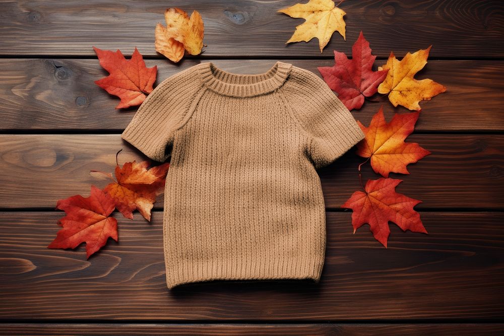 Baby knitted sweater mockup,  kids clothing psd