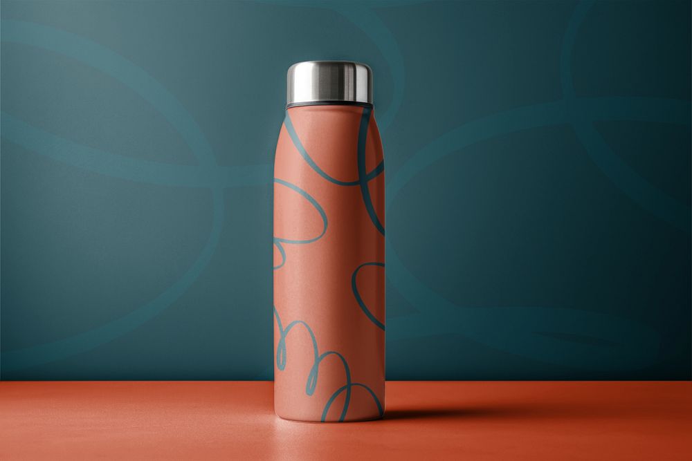 Portable water bottle, product packaging design