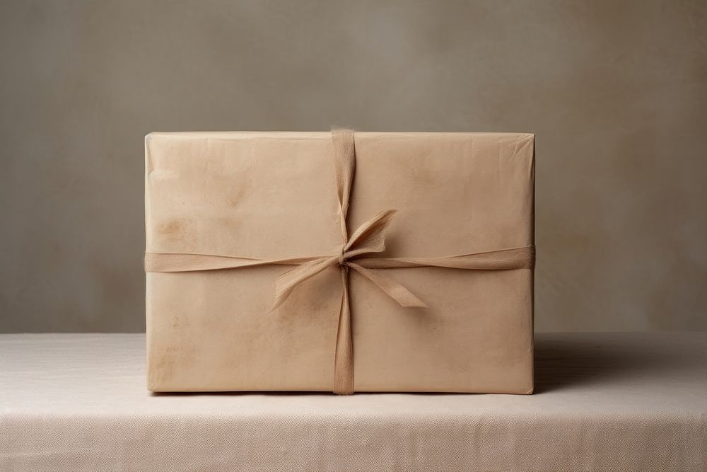 Gift box simplicity wrapped paper. AI generated Image by rawpixel.