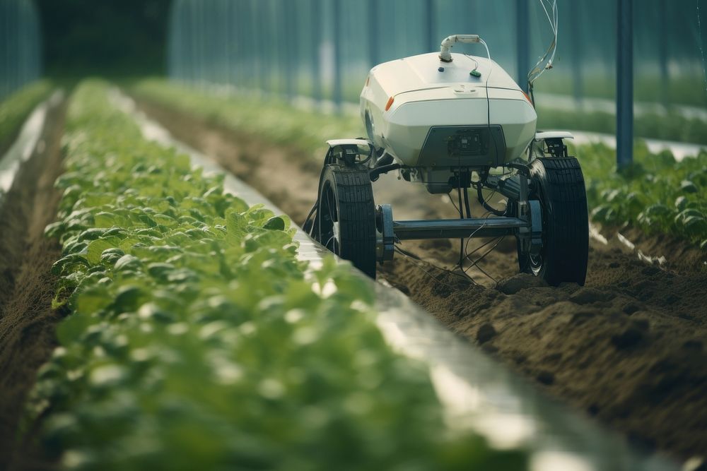 Agricultural technology farm agriculture outdoors. AI generated Image by rawpixel.