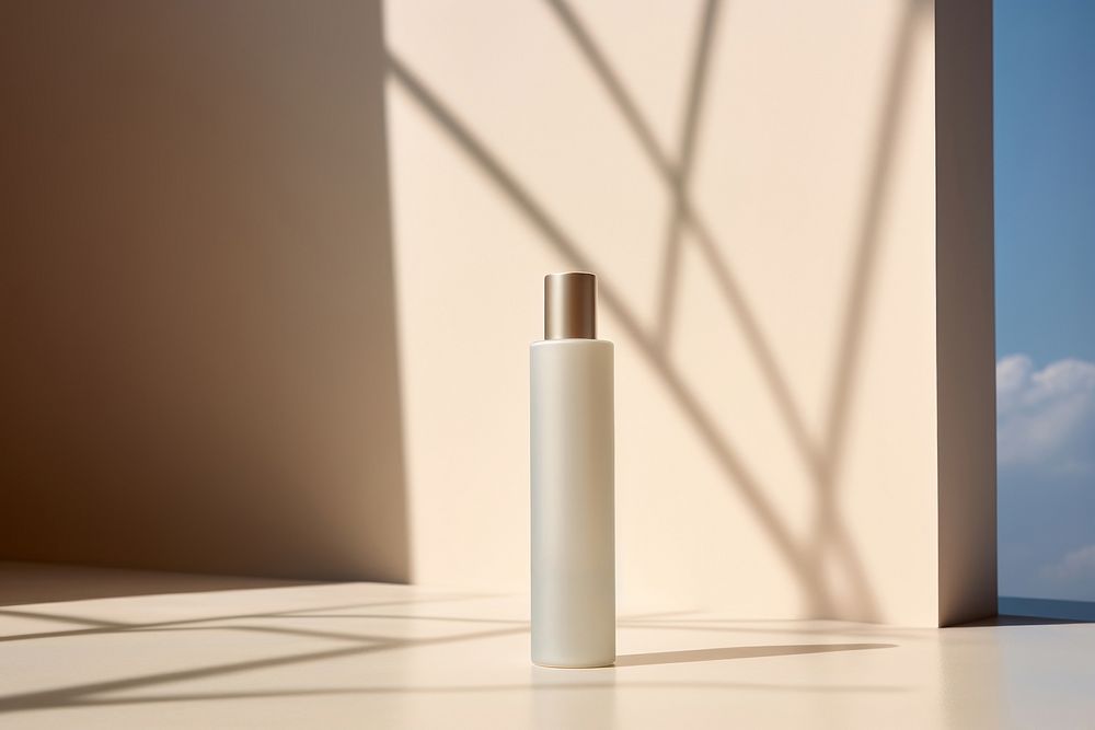 Toner bottle cosmetics cylinder perfume. 