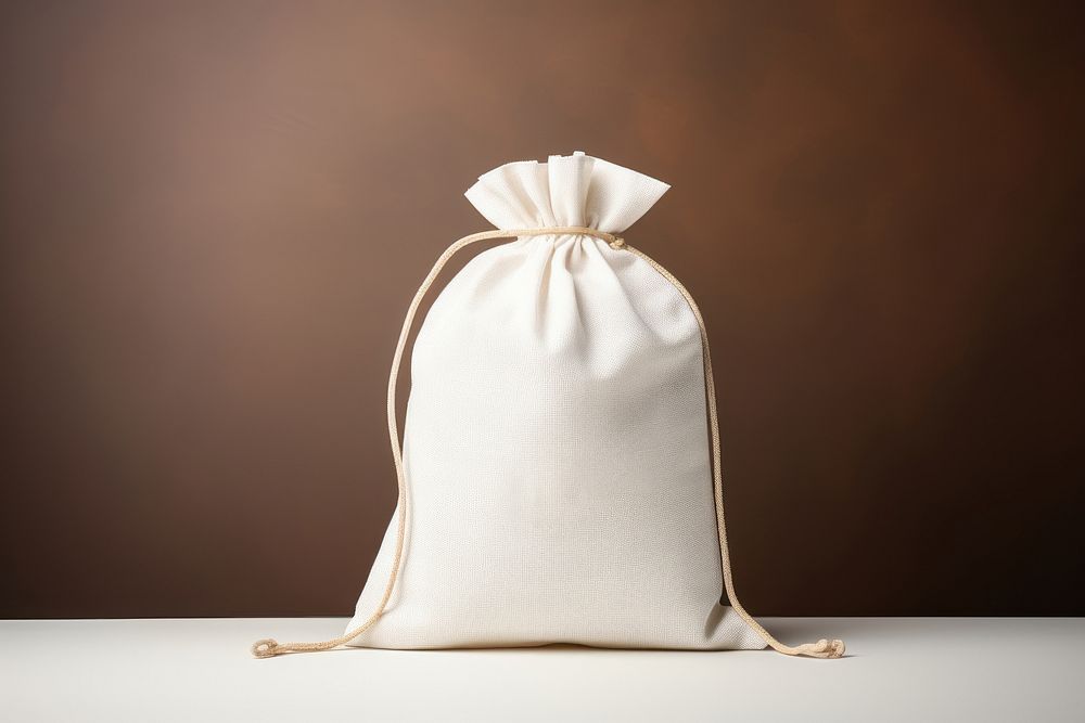 Sack packaging white bag backpack. AI generated Image by rawpixel.