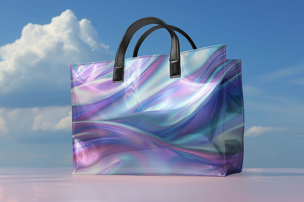 Colorful reusable shopping bag
