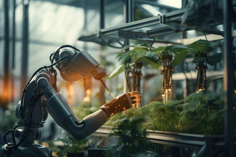 Greenhouse agriculture technology nature. AI generated Image by rawpixel.