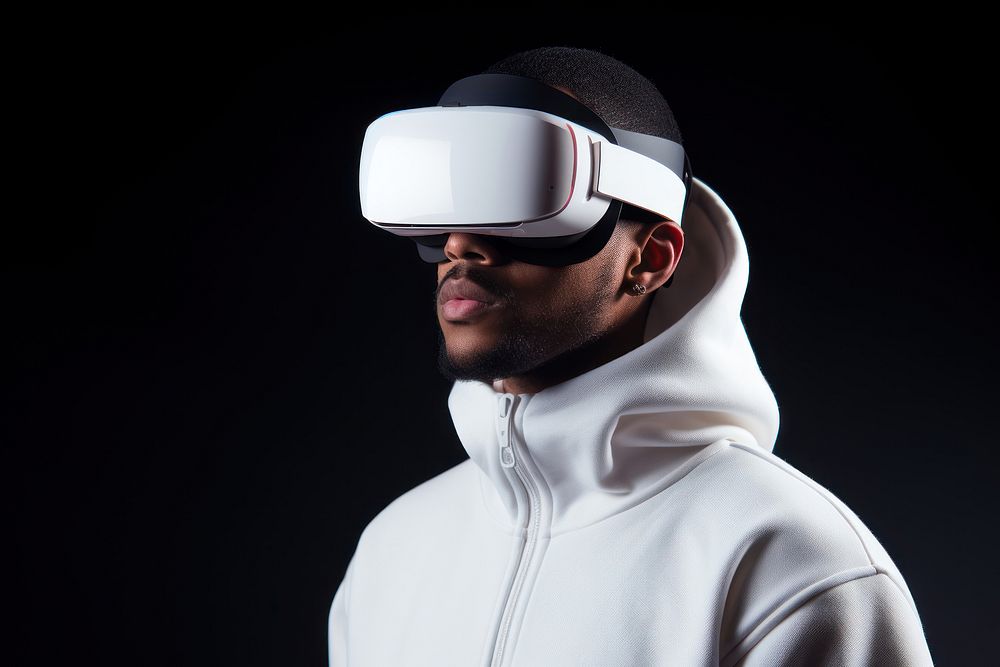 VR glasses portrait person white. AI generated Image by rawpixel.