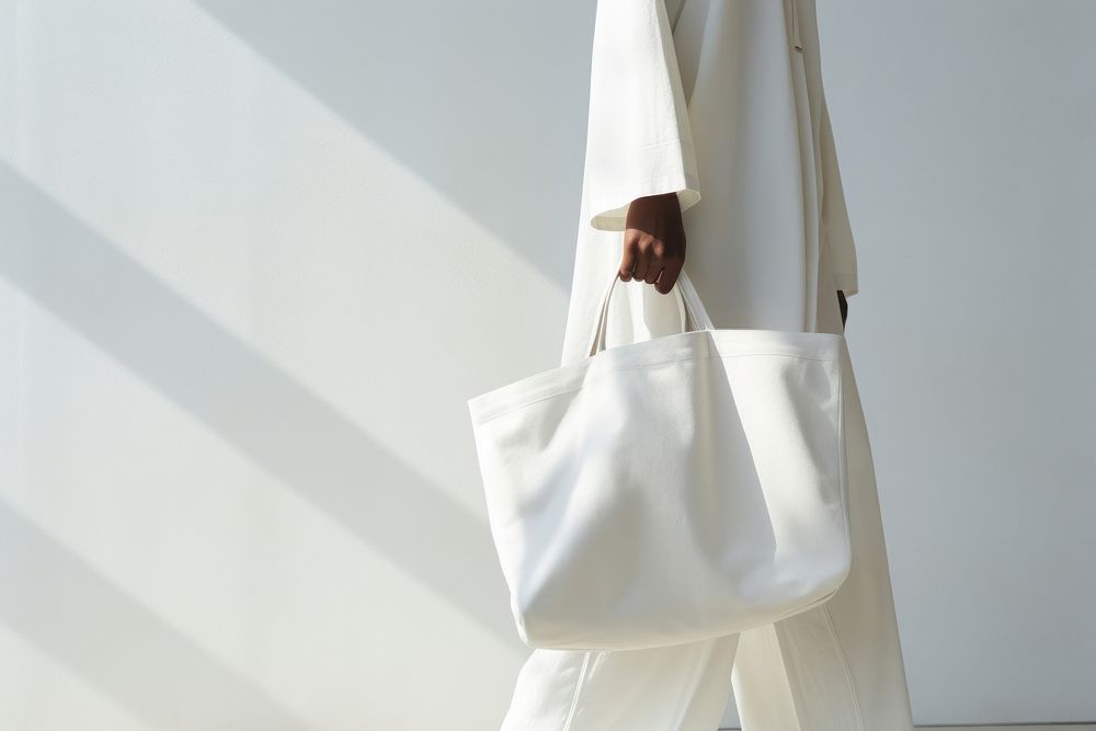 White bag handbag purse accessories. AI generated Image by rawpixel.