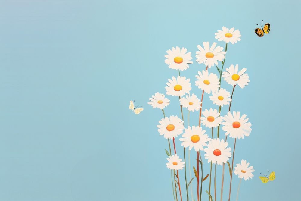 Daisies outdoors flower nature. AI generated Image by rawpixel.