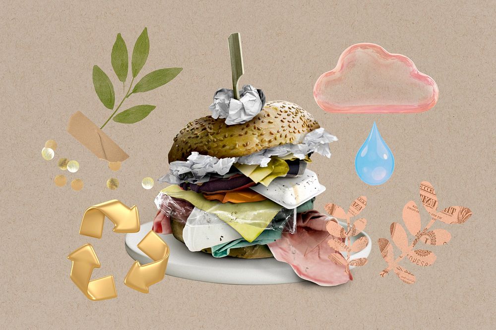 Food waste reduction, environment remix image