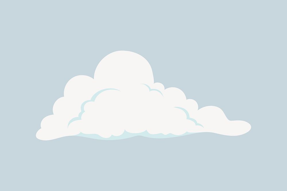 Cute cloud, aesthetic illustration, design resource