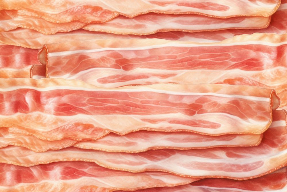 Bacon stripes background, food digital art