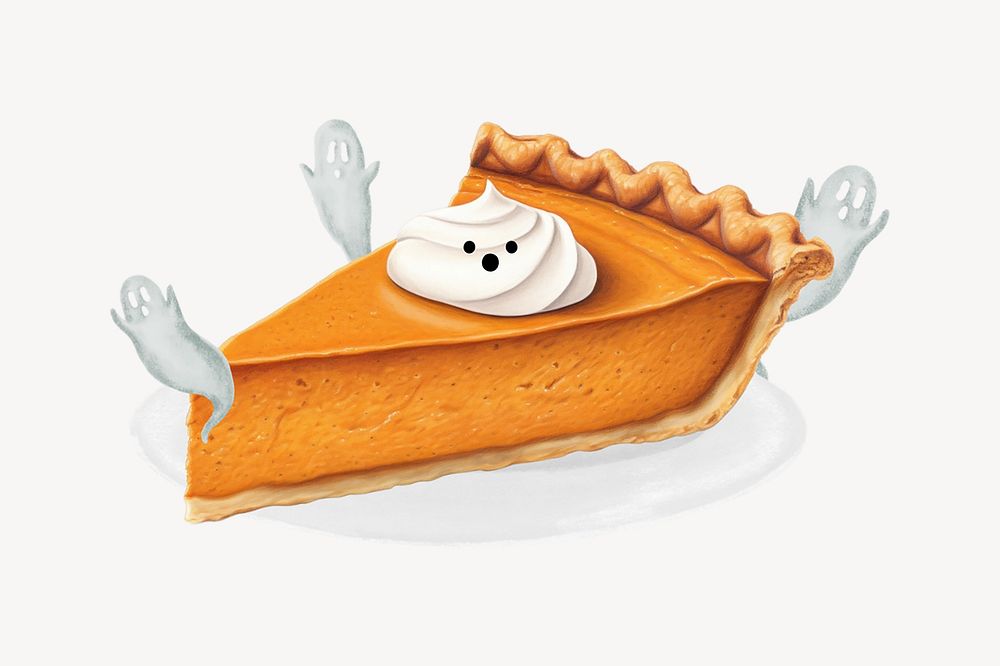 Pumpkin pie, food digital art