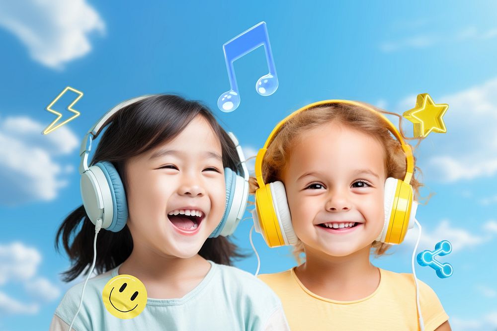 Children's music, entertainment remix, design resource