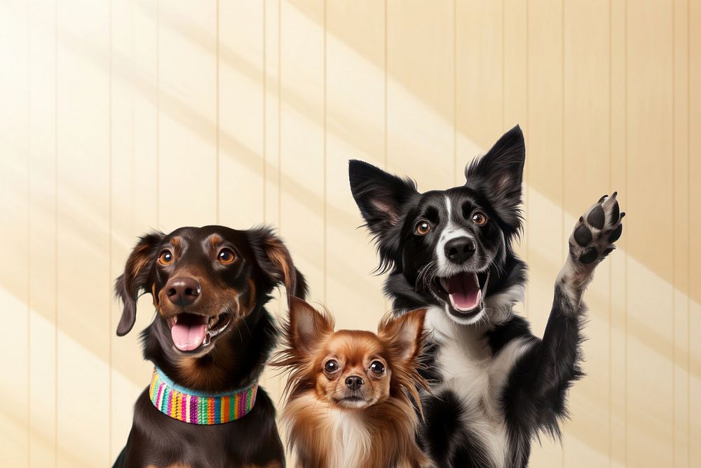 Cute pet dogs, animal remix, design resource