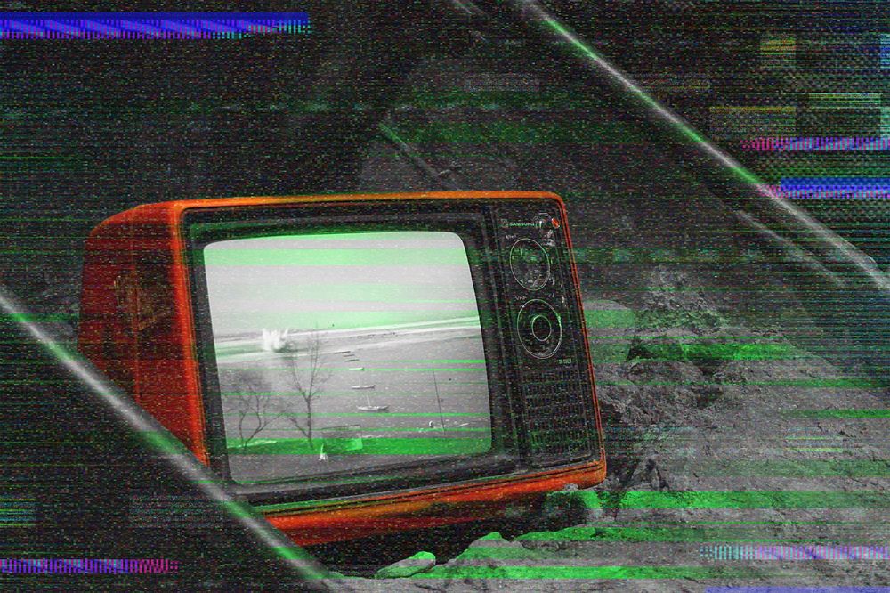 Retro television, glitch design