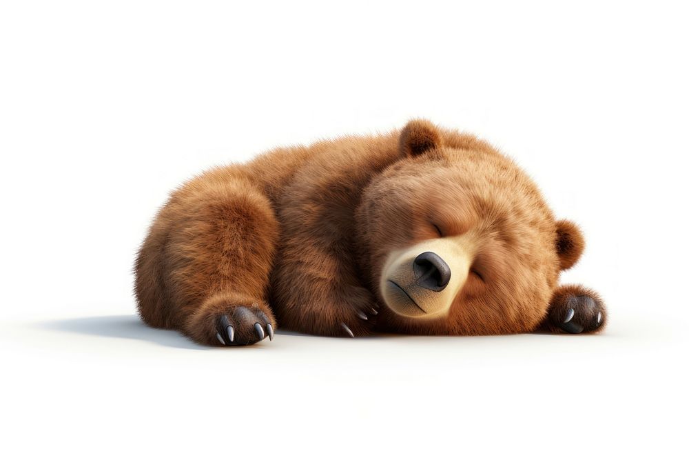 Lazy bear wildlife sleeping mammal. AI generated Image by rawpixel.