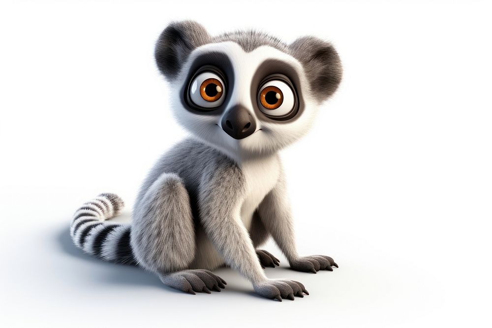 Lemur wildlife cartoon animal. AI generated Image by rawpixel.