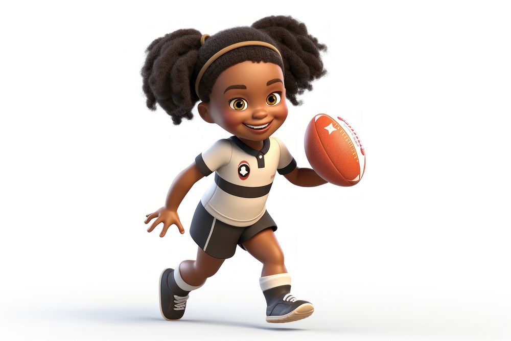 Ball football smiling cartoon. 