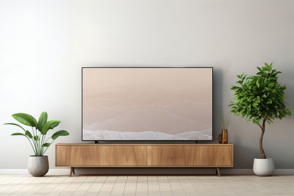 Smart TV screen with design space