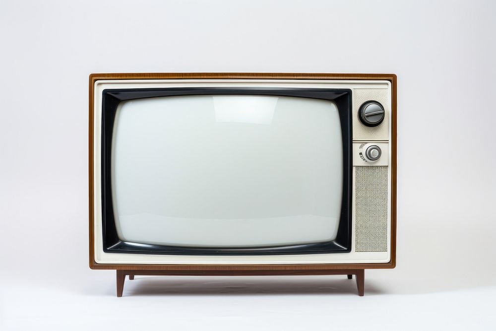 Vintage television screen electronics technology. 