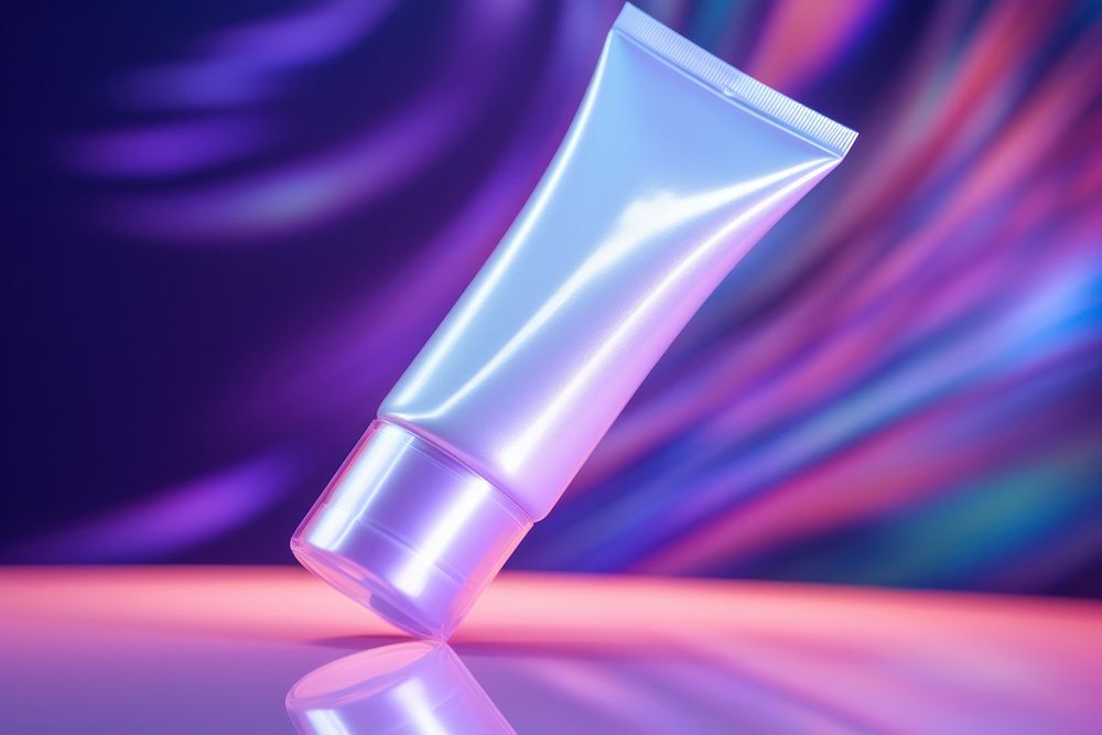 Cosmetic cosmetics purple abstract. AI generated Image by rawpixel.