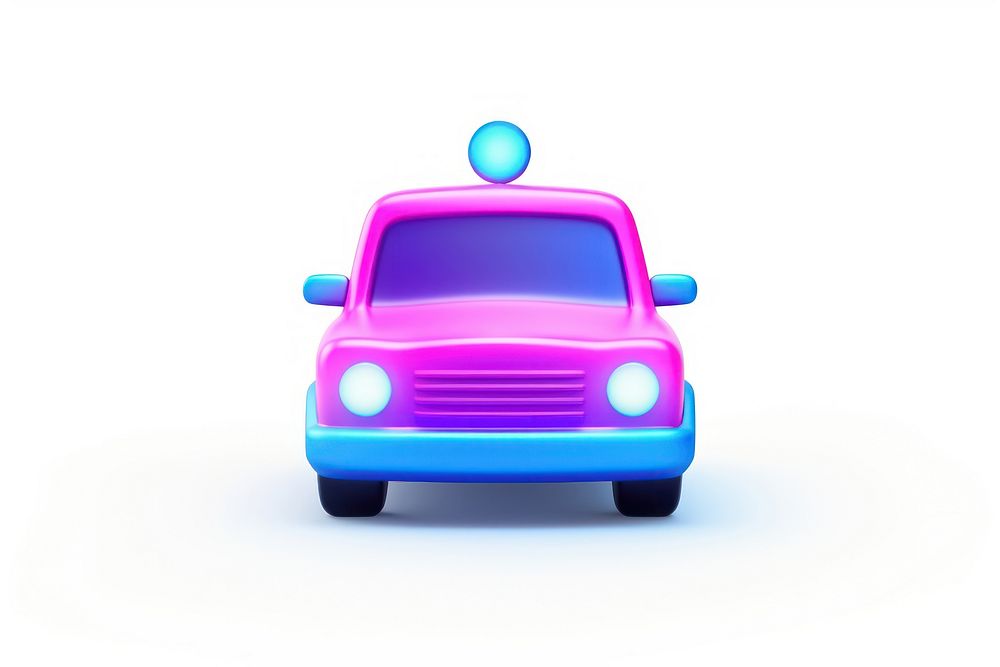 Taxi vehicle purple pink. AI generated Image by rawpixel.
