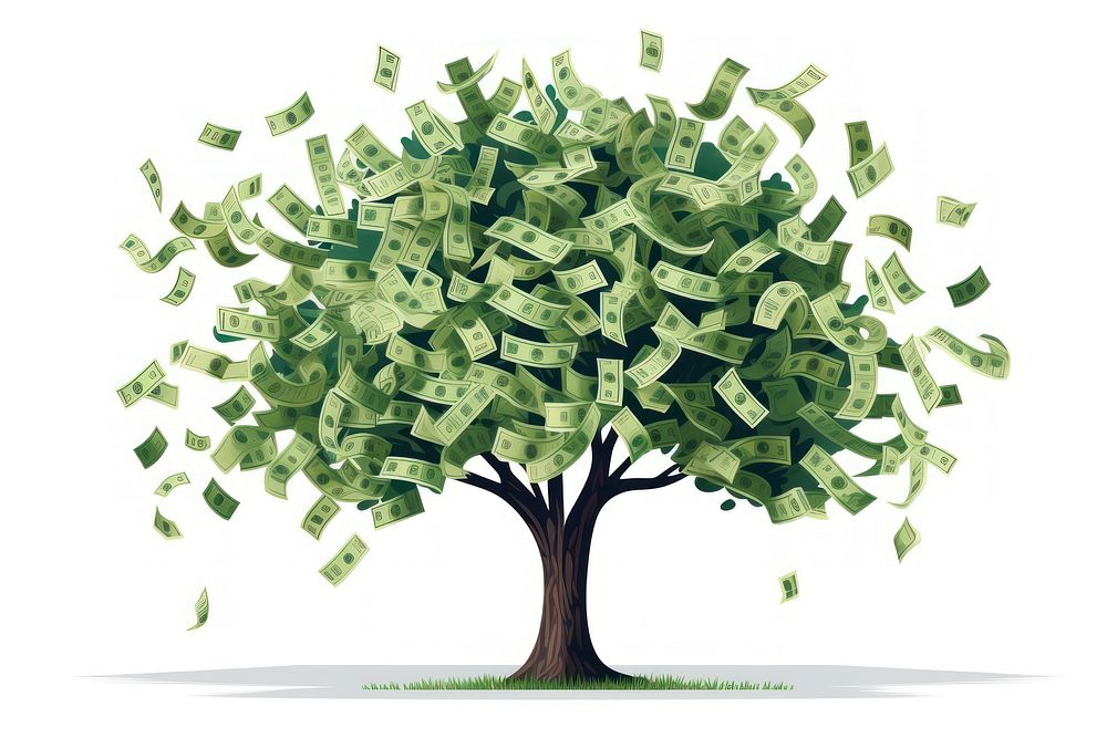 Money green tree investment. 