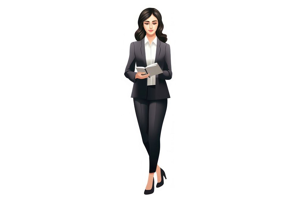 Cartoon adult woman suit. AI generated Image by rawpixel.