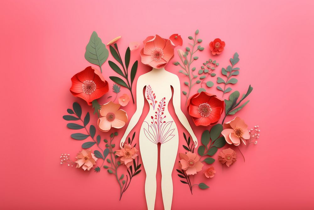Flower plant petal women. AI generated Image by rawpixel.