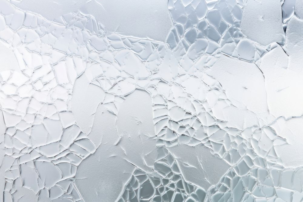 Frosted patterned glass white backgrounds destruction. 