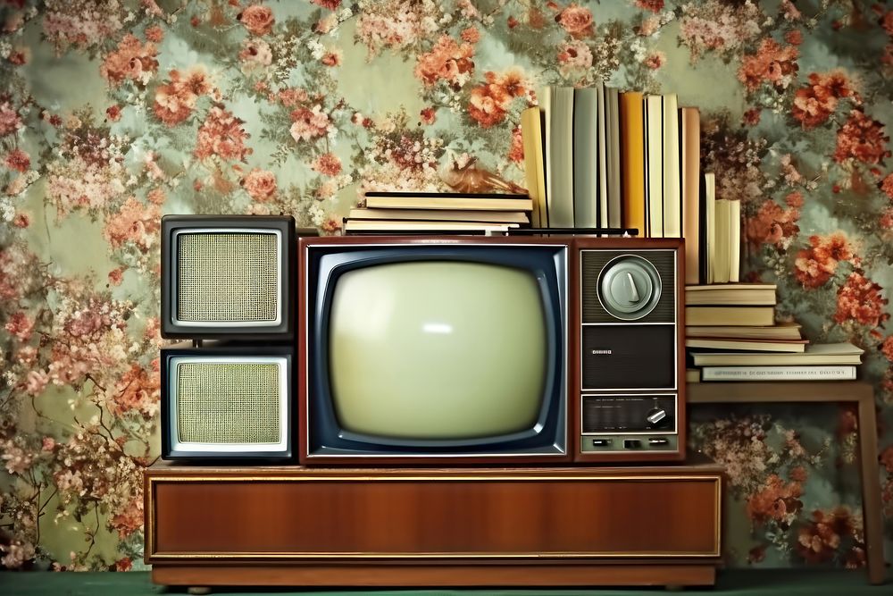 Vintage television electronics technology nostalgia. 