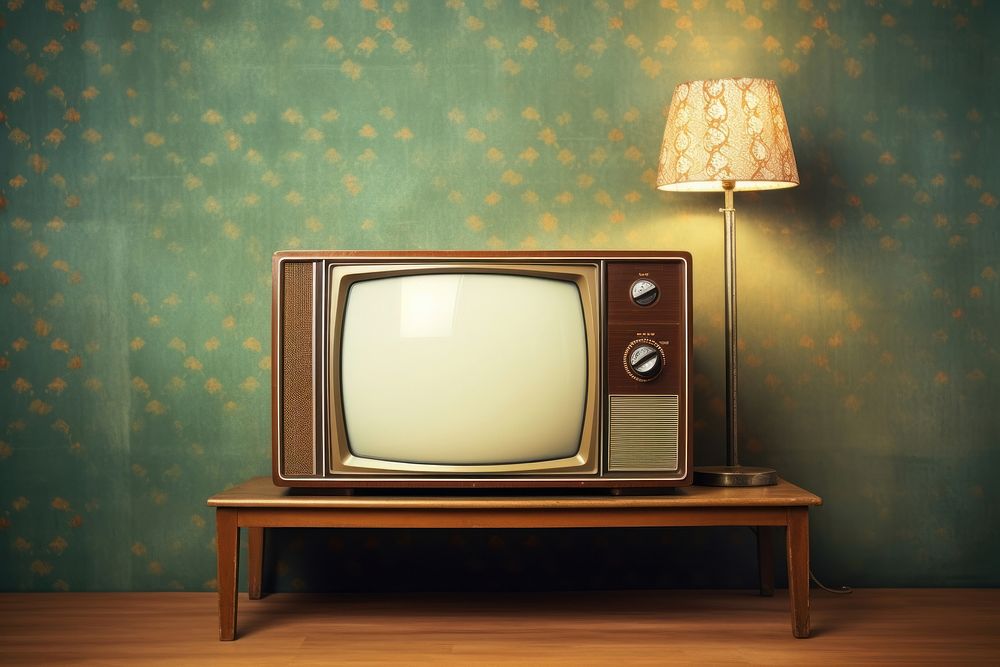 Vintage television electricity electronics technology. AI generated Image by rawpixel.