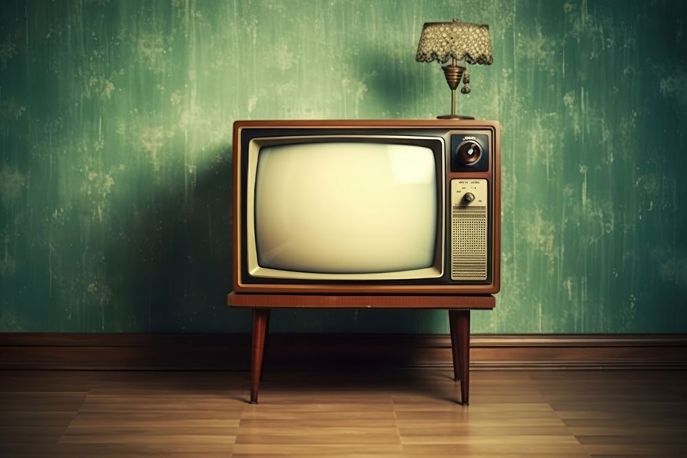 Vintage television electronics technology nostalgia. AI generated Image by rawpixel.