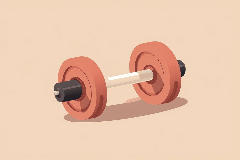 A dumbbell sports wheel gym. AI generated Image by rawpixel.
