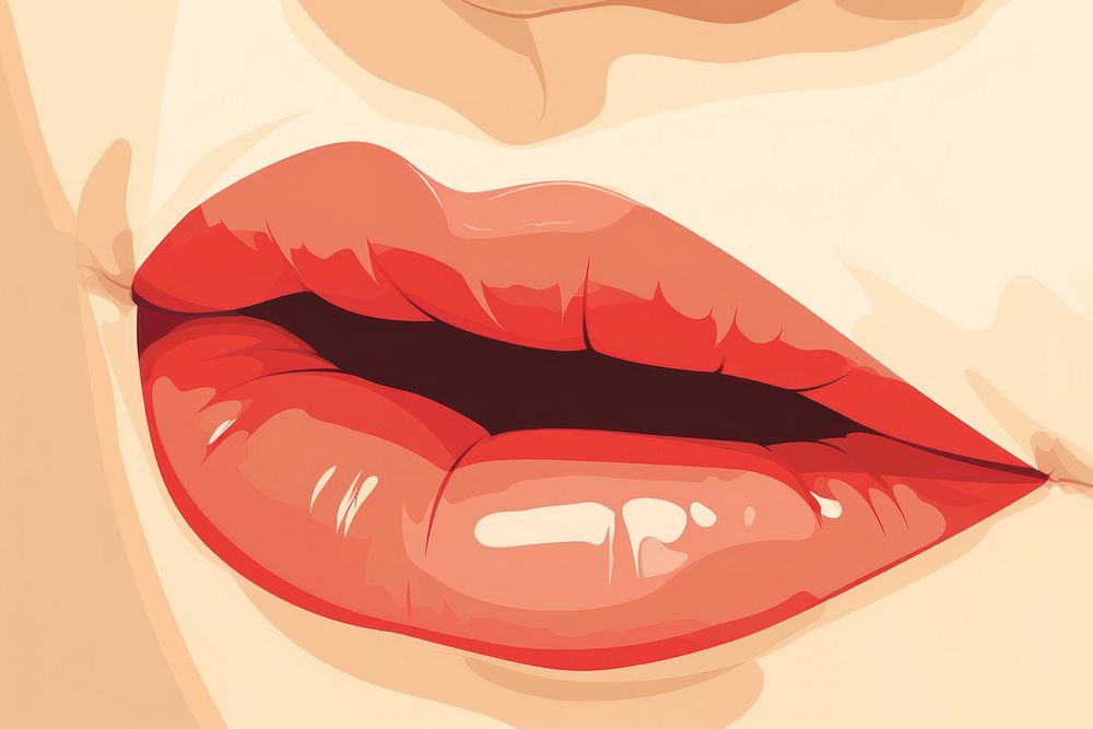Tongue lick Mouth lipstick mouth cosmetics. AI generated Image by rawpixel.