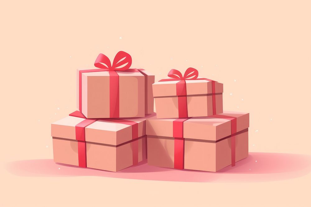 Pink delivery parcel boxs gift celebration anniversary. AI generated Image by rawpixel.