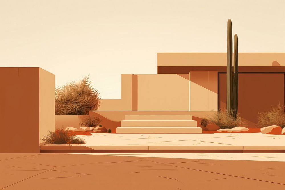 Garden architecture outdoors house. AI generated Image by rawpixel.