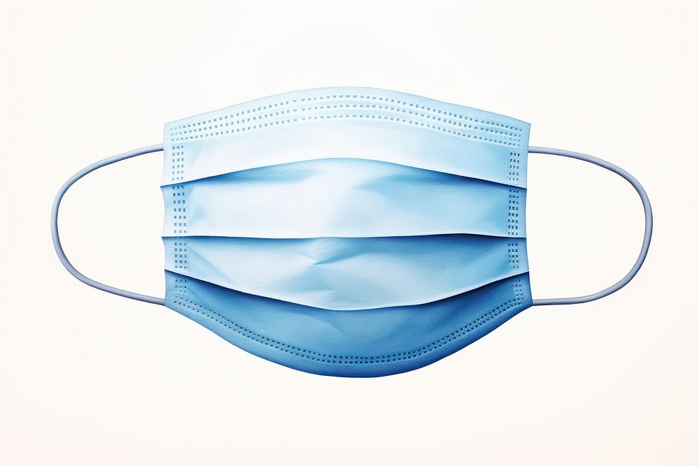 Surgical mask white background surgical mask accessories. AI generated Image by rawpixel.