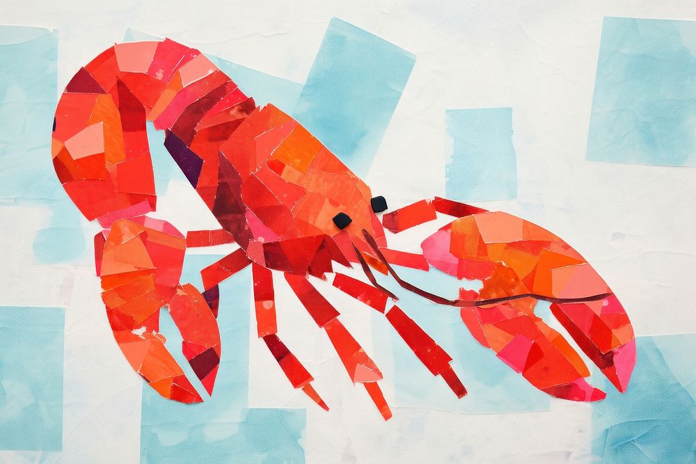 Lobster seafood animal art. AI generated Image by rawpixel.