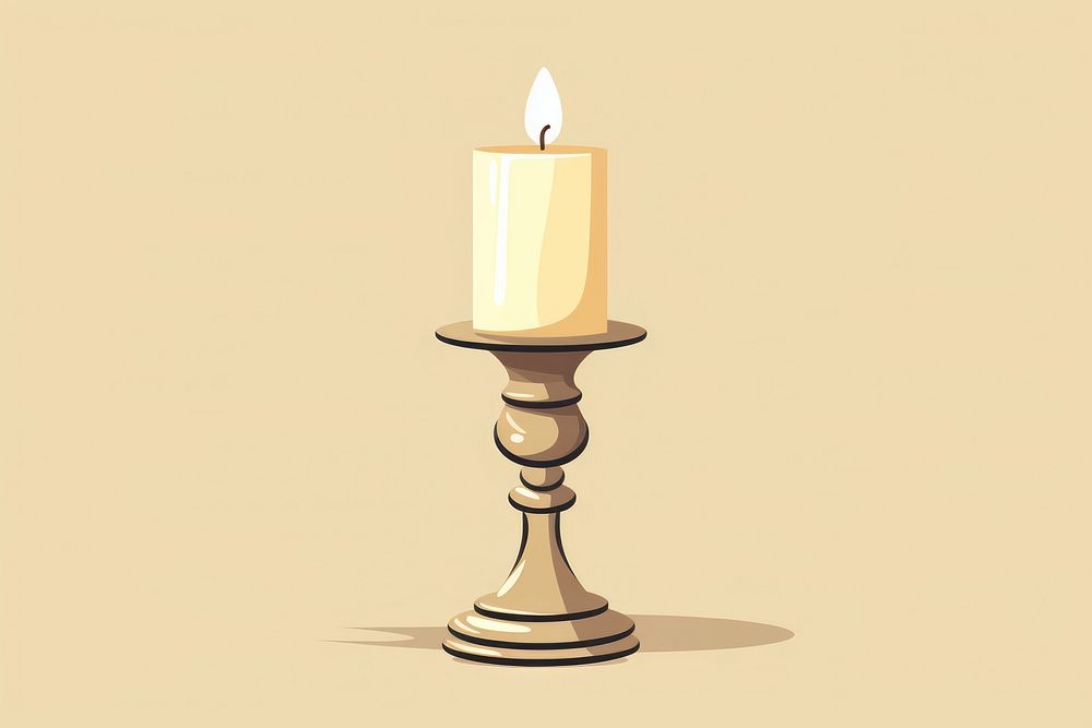 Candleholder illuminated celebration candlestick. AI generated Image by rawpixel.