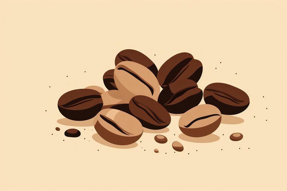 Coffee bean coffee nut coffee bean. AI generated Image by rawpixel.