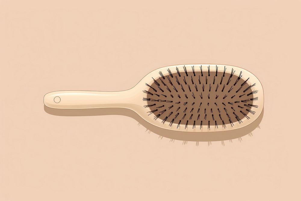 Hairbrush tool toothbrush circle. AI generated Image by rawpixel.
