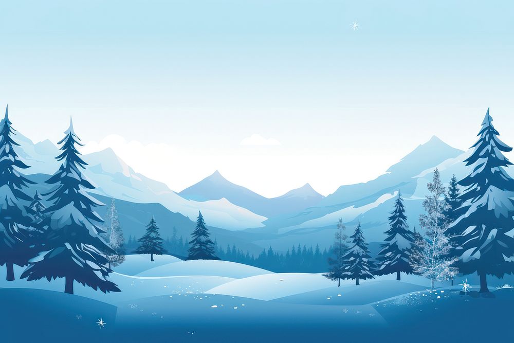 Winter landscapes outdoors nature plant. AI generated Image by rawpixel.