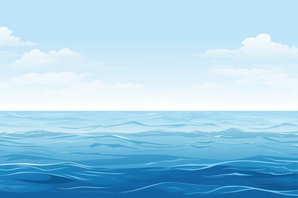 Ocean backgrounds outdoors horizon. AI generated Image by rawpixel.