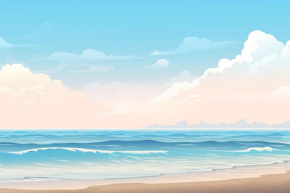 Sea beach backgrounds landscape outdoors. 