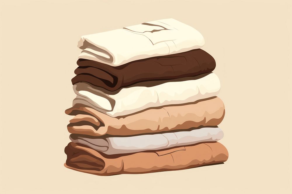 Towel brown crumpled textile. AI generated Image by rawpixel.