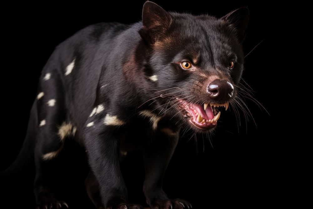 Tasmanian devil wildlife animal mammal. AI generated Image by rawpixel.